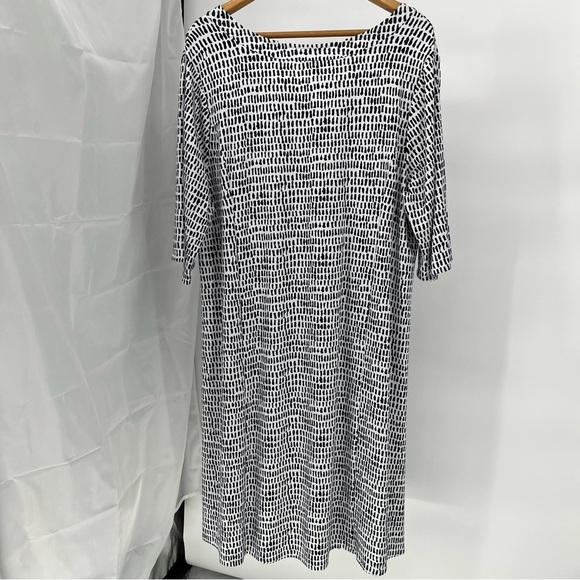 Habitat Clothes To Live In Travel Dress Size XXL Vneck Patterned Pockets Comfort - Picture 9 of 11